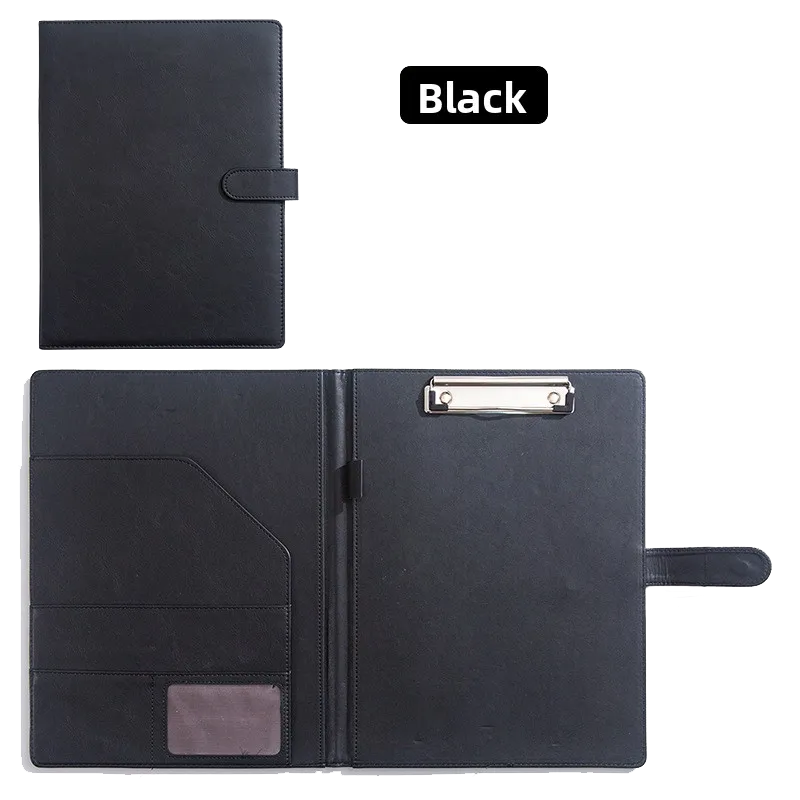 Multifunctional Leather A4 Document Folder with Writing Board