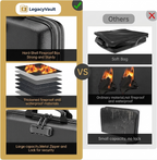 Fireproof & Waterproof Document Bag with Lock | Hard-Shell Storage Safe for Important Documents & Emergency Preparedness