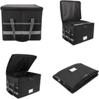 2000° F | Fireproof & Waterproof Document Storage Box with Combination Lock | Collapsible File Storage