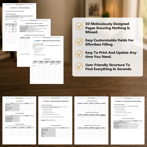 LegacyVault™ – Complete Family Protection & Organization System (Word File)