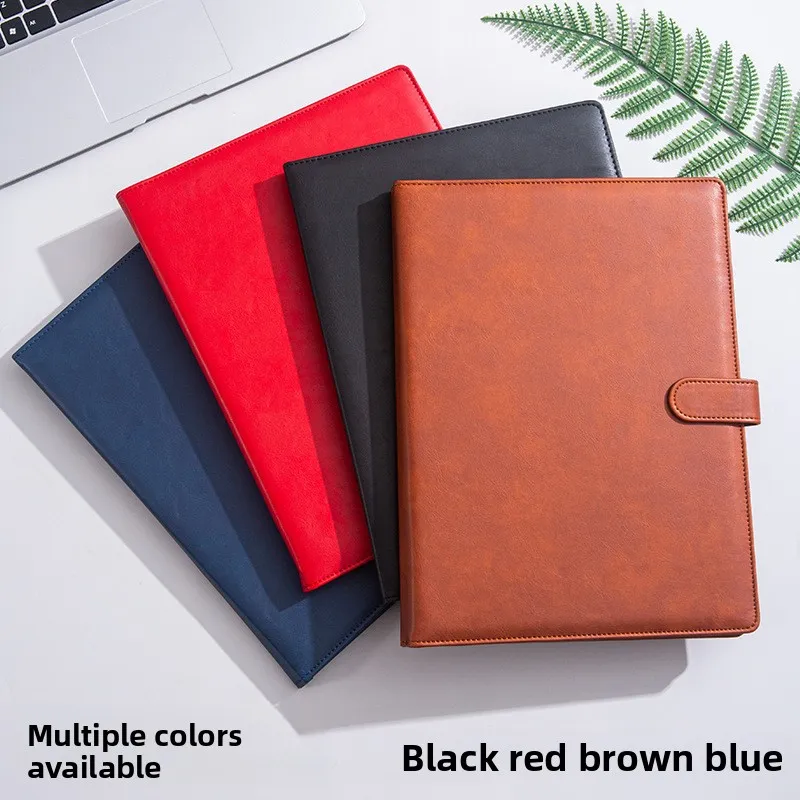 Multifunctional Leather A4 Document Folder with Writing Board