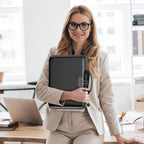 Fireproof & Waterproof Document Bag with Lock | Hard-Shell Storage Safe for Important Documents & Emergency Preparedness