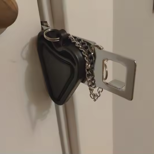 Portable Door Lock for Travel & Home Security | Heavy-Duty Hotel & Airbnb Safety Device | Extra Privacy Lock for College Dorm | No-Drill Door Jammer