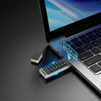 Encrypted USB Flash Drive | AES 256-bit Hardware PIN Lock | Metal USB 3.0 Password Protected Thumb Drive | Auto-Lock & Security Wipe