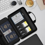 Fireproof & Waterproof Document Bag with Lock | Hard-Shell Storage Safe for Important Documents & Emergency Preparedness