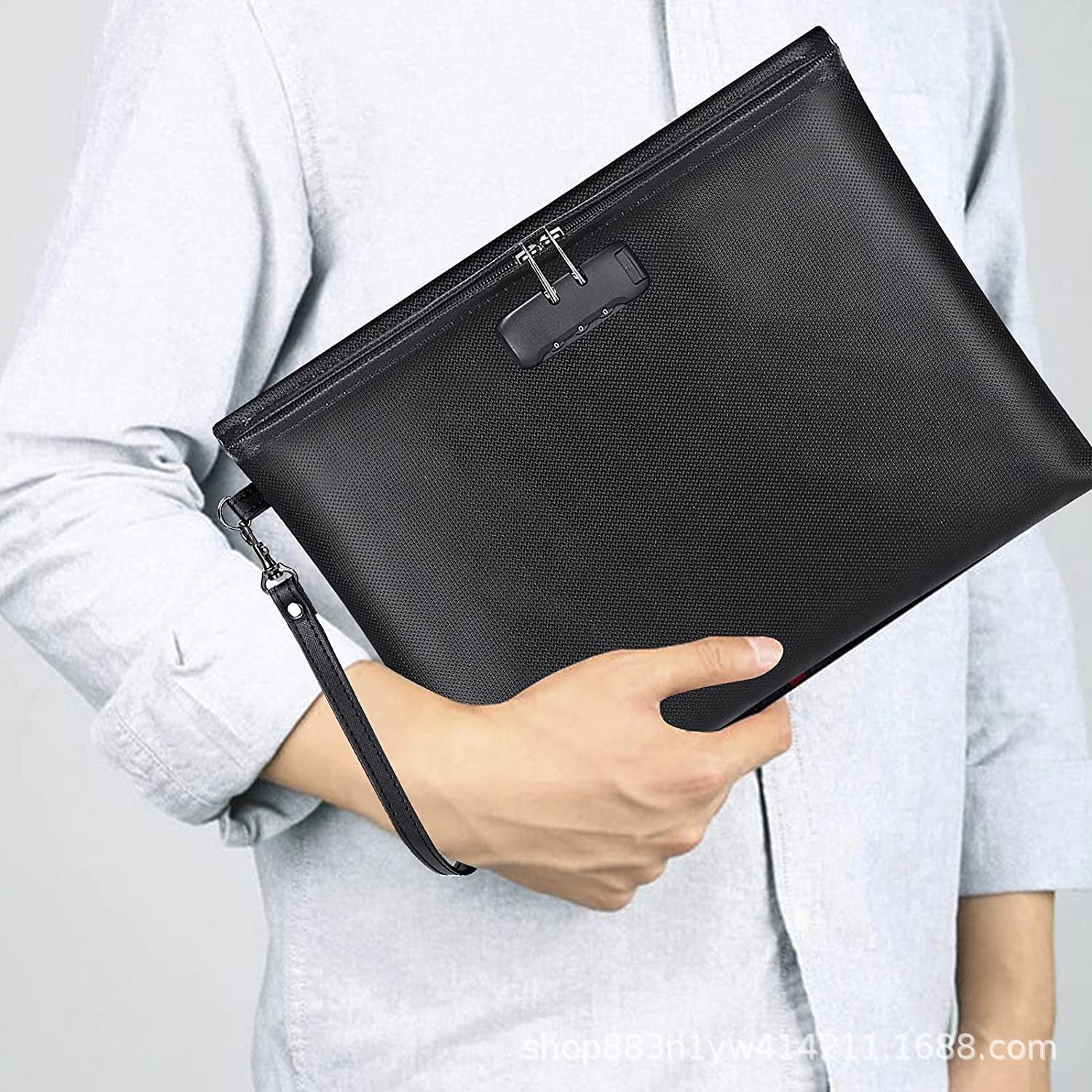 Fireproof & Waterproof Bag for Documents with Lock