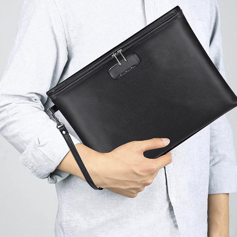 Fireproof & Waterproof Bag for Documents with Lock