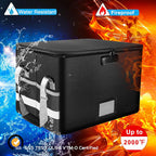 2000° F | Fireproof & Waterproof Document Storage Box with Combination Lock | Collapsible File Storage