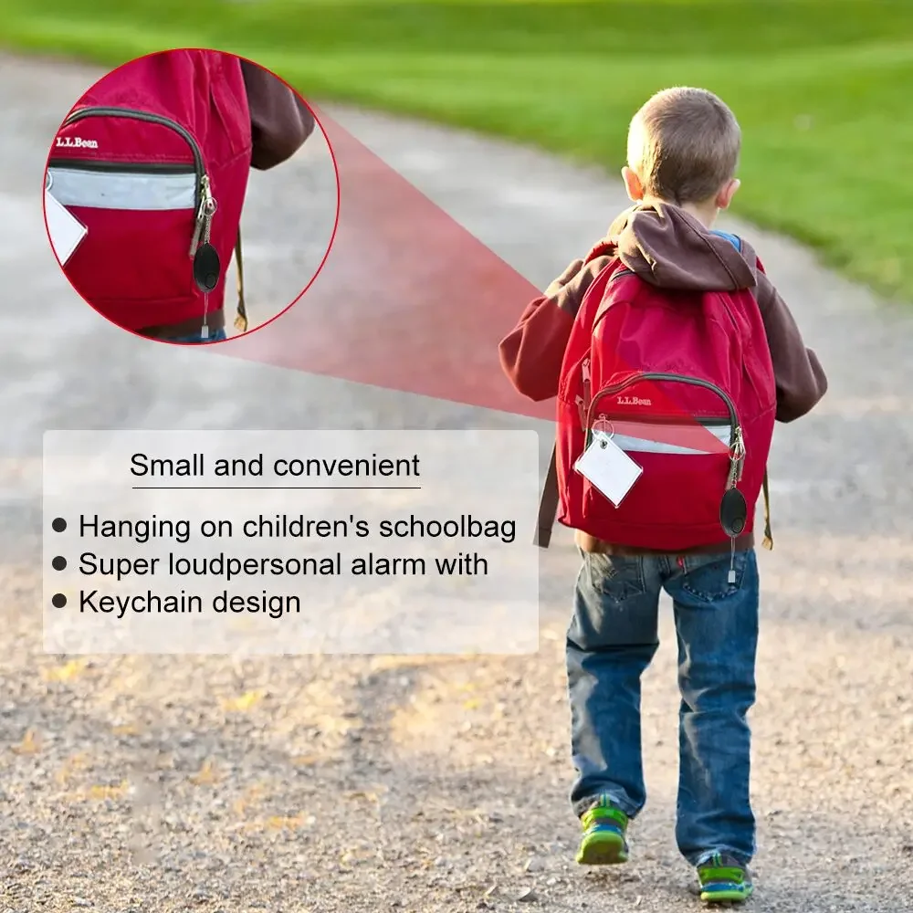 Personal Alarm 130dB | Self Defense Siren for Women & Kids | Emergency Security Keychain with LED Light