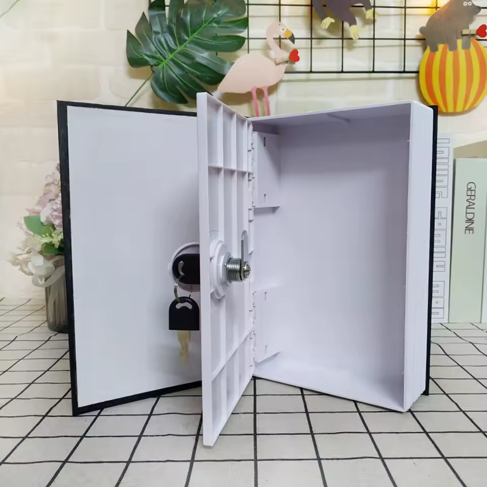 Dictionary Diversion Book Safe with Key Lock – Secret Hidden Storage Box for Cash & Jewelry | Realistic Fake Book Safe for Home & Office Security