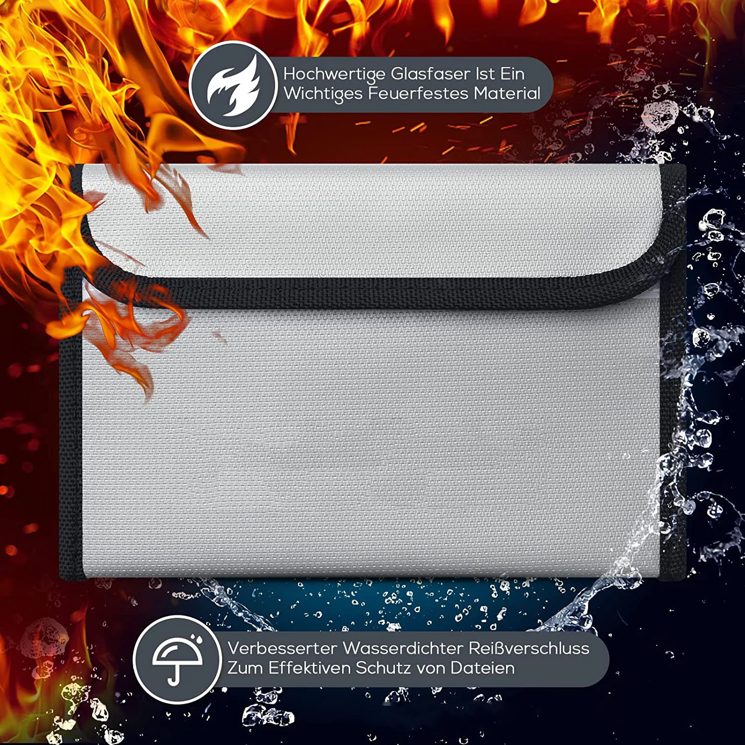 2000° F | Fireproof & Waterproof Money Pouch