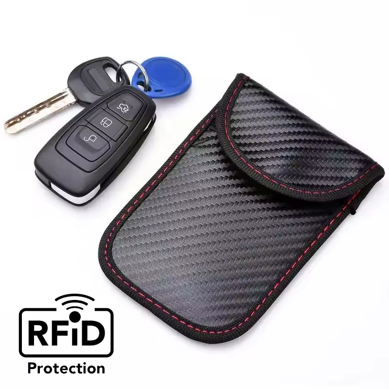 Faraday Bag for Car Keys – Signal Blocker Case for Keyless Entry Theft Prevention | RFID Signal Blocking Shielding Pouch for Car Security & Privacy
