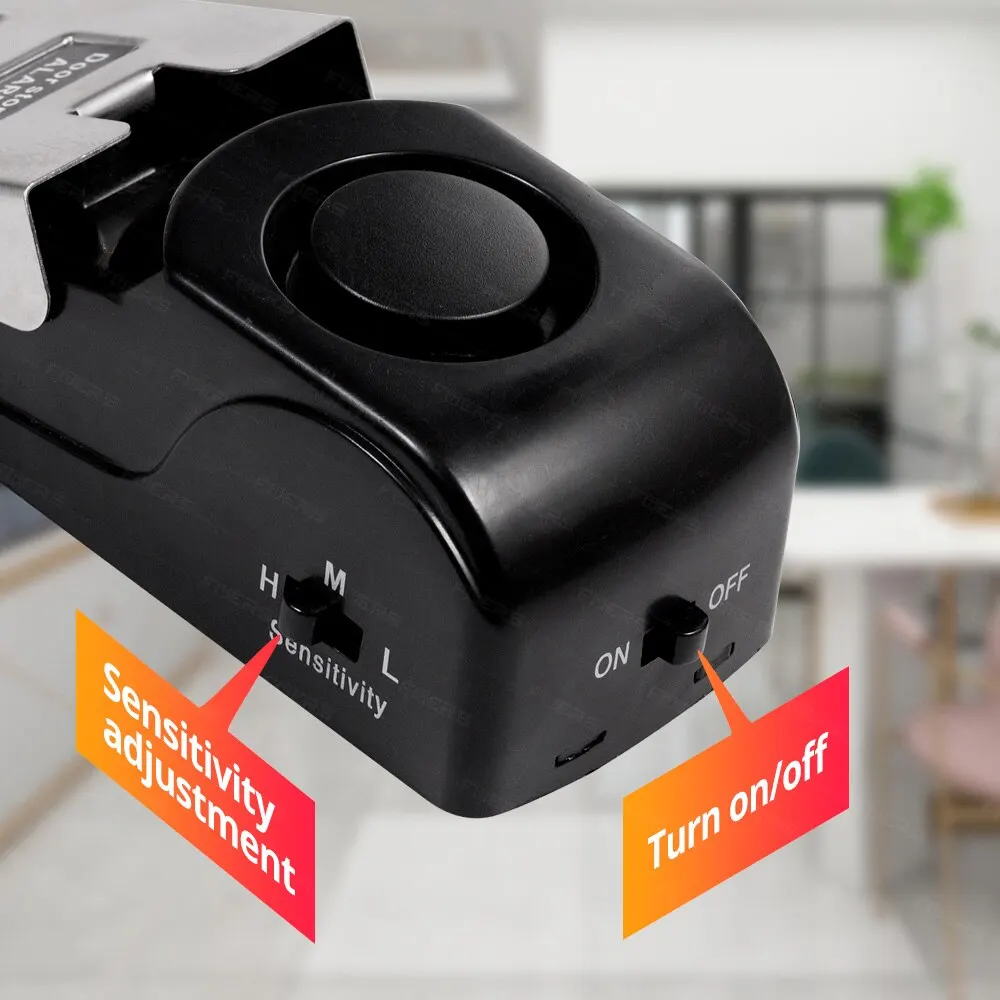 Door Stop Alarm 120dB | Portable Travel Security Wedge | Hotel & Airbnb Safety Device | Unauthorized Entry Jammer