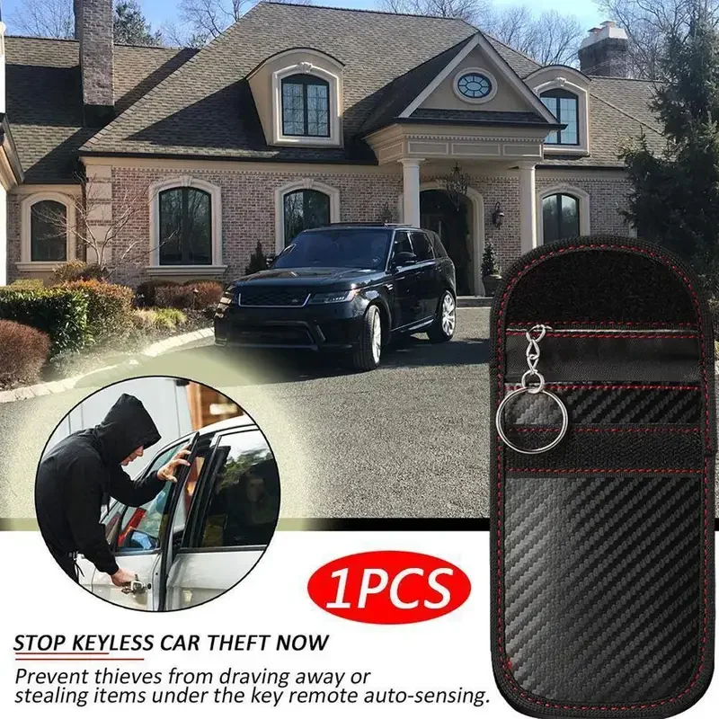 Faraday Bag for Car Keys – Signal Blocker Case for Keyless Entry Theft Prevention | RFID Signal Blocking Shielding Pouch for Car Security & Privacy