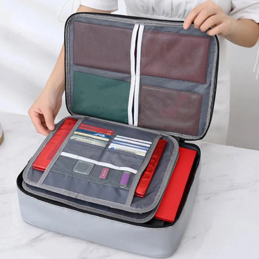 Fireproof and Waterproof Document Bag with Combination Lock – Secure Storage Box for Emergency Situations | Fireproof Document Box